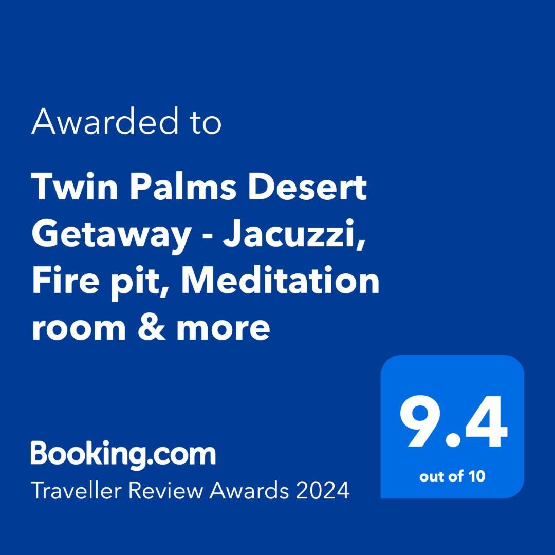 Twin Palms Desert Getaway - Jacuzzi, Fire Pit, Meditation Room & More Joshua Tree Ngoại thất bức ảnh
