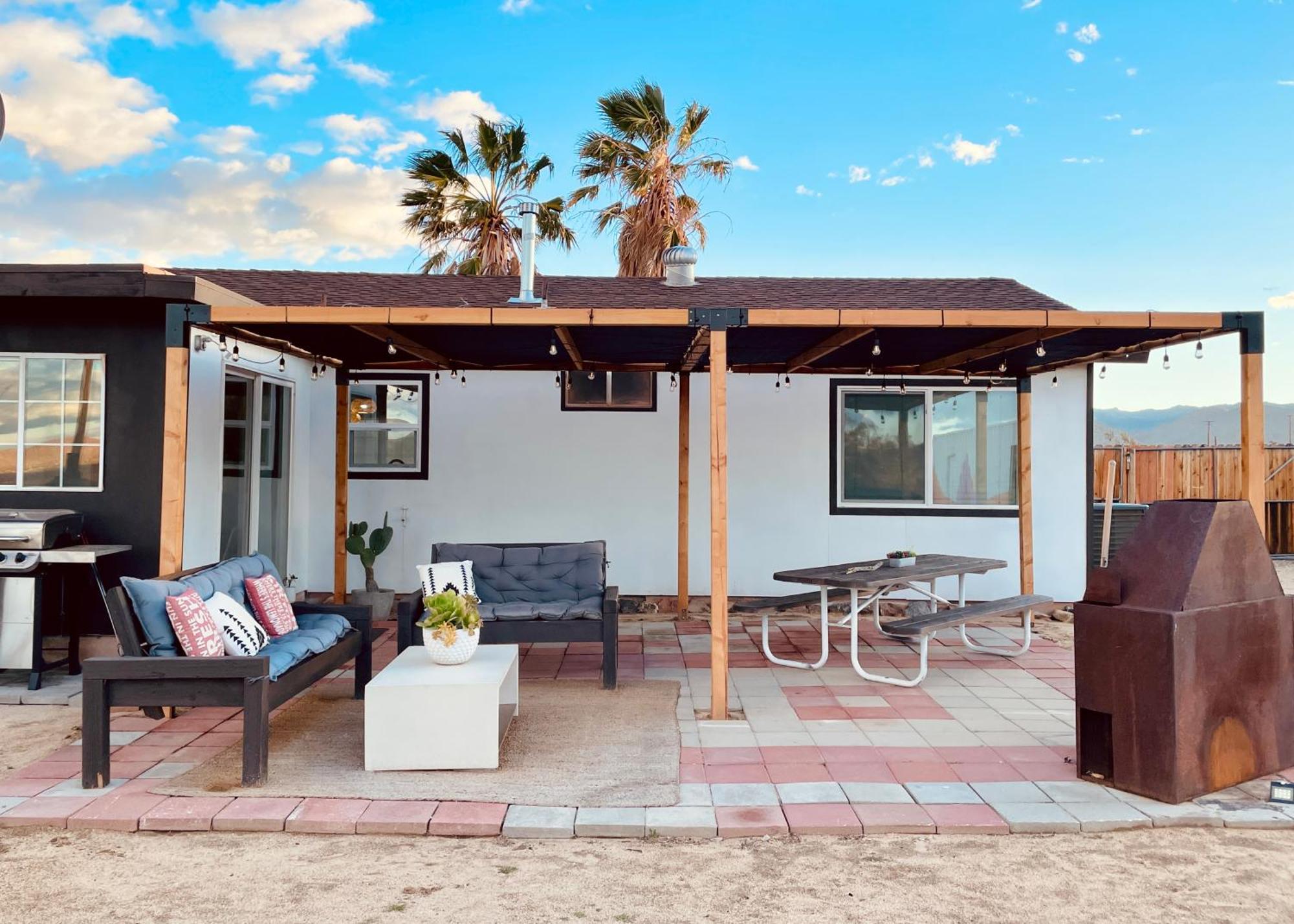Twin Palms Desert Getaway - Jacuzzi, Fire Pit, Meditation Room & More Joshua Tree Ngoại thất bức ảnh