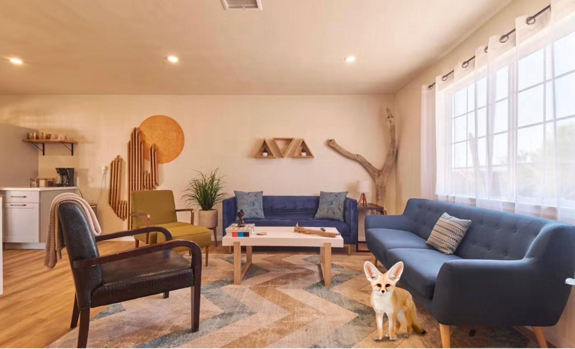 Twin Palms Desert Getaway - Jacuzzi, Fire Pit, Meditation Room & More Joshua Tree Ngoại thất bức ảnh